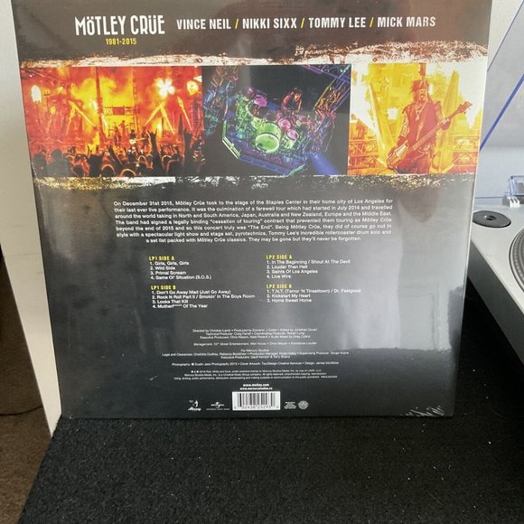 Motley Crue The End 2-LP ~ Ltd Ed Colored Vinyl (Pink Snafu) ~ New/Sealed! - Picture 3 of 3